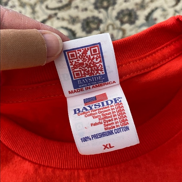 NWOT Mens XL Orange Neon Abe Lincoln in Shades Print T-Shirt - Picture 4 of 6